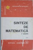 Sinteze Matematica Aplicatii Vol. 3, Catalin Petru Nicolescu, Albatros 1990, Hardcover