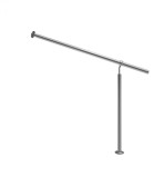 Balustrada de intrare, Inox, 80 cm