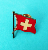 Insigna pin tara Elvetia drapel steag metalica, Europa