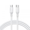Cablu Date si Incarcare USB-C - USB-C Sendem M77, 66W, 2m, Alb, Universal