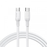 Cablu Date si Incarcare USB-C - USB-C Sendem M77, 66W, 2m, Alb, Universal