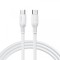 Cablu Date si Incarcare USB-C - USB-C Sendem M77, 66W, 2m, Alb