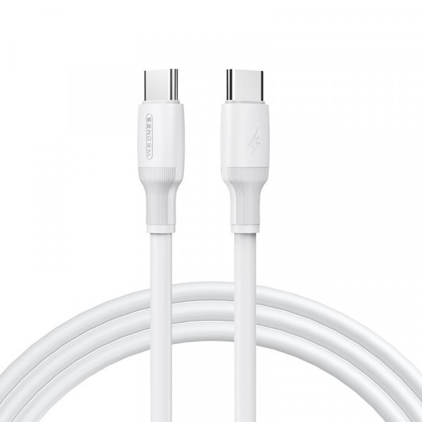 Cablu Date si Incarcare USB-C - USB-C Sendem M77, 66W, 2m, Alb