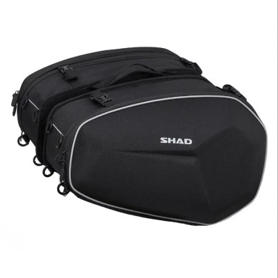 Set genti laterale Shad model E48 - culoare: negru (volum total: 46-58L) foto