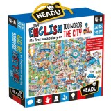 Puzzle Headu Teacher Tested - Orasul, 100 de cuvinte in limba engleza, 108 piese