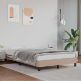 Cadru de pat, cappuccino, 120x200 cm, piele ecologica GartenMobel Dekor, vidaXL