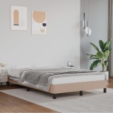 Cumpara ieftin Cadru de pat, cappuccino, 120x200 cm, piele ecologică