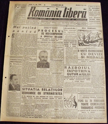 1947 ROMANIA LIBERA Nr 766 BPD, noul comert socialist, criza guturai, Nell COBAR foto