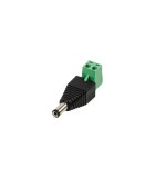 Mufa alimentare tata DC 2.1x5.5mm bloc terminal cu surub pt CCTV, Oem