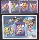 Mauritania 1990 - Jocurile Olimpice, Albertville, Serie + Pa + Colita, MNH