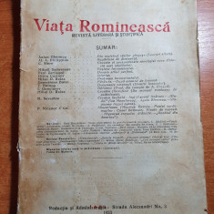 revista viata romanesca decembrie 1923-mihail sadoveanu si art haosul german