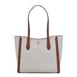Geanta de umar Michael Kors Leida Bej 34 x 29 x 12 cm