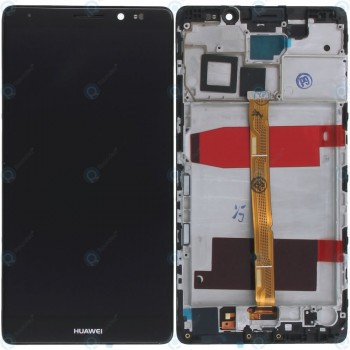 Huawei Mate 8 (NTX-L09, NTX-L29A) Capac frontal modul display + LCD + digitizer negru foto