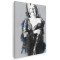 Tablou canvas ilustratie Marilyn Monroe gri, albastru, negru 1259 Tablou canvas pe panza CU RAMA 40x60 cm
