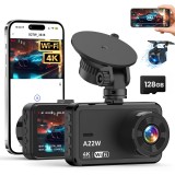 Cumpara ieftin Camera Auto Dubla 4K Ultra HD WiFi, Inregistrare Fata FHD + Spate 1080P Waterproof, Night Vision Sony Starvis F1.8, G-Sensor, Monitorizare Parcare 24H