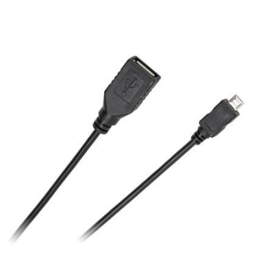 Cablu adaptor OTG USB mama la micro USB tata 0.2m Cabletech foto