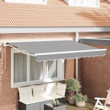 vidaXL Cadru de copertină Manual Alb 3 x 2 m