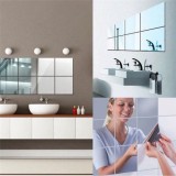 Cumpara ieftin Set Oglinzi Design Patrat Silver MyStyle - Oglinzi Decorative Acrilice Cristal - Diamant - Luxury Home 9 bucati/set