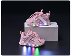 Adidasi roz cu luminite - Seika (Marime Disponibila: Marimea 21) foto