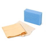 Set pentru curatare auto, burete, carpe, 3 piese, Oem