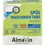 Tablete Masina Spalat Vase AlmaWin Fara Fosfat Clor OMG Vegane ECOCERT 25 spalari Germania