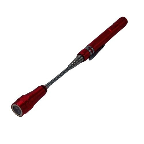 Recuperator Telescopic cu sistem de prindere la curea , Varf Magnetic, Lungime Maxima 67 Cm, rosu