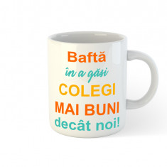 Cana alba personalizata Bafta in a gasi colegi mai buni ca noi