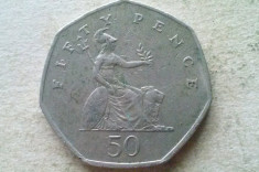 MONEDA 50 PENCE 2001-MAREA BRITANIE foto