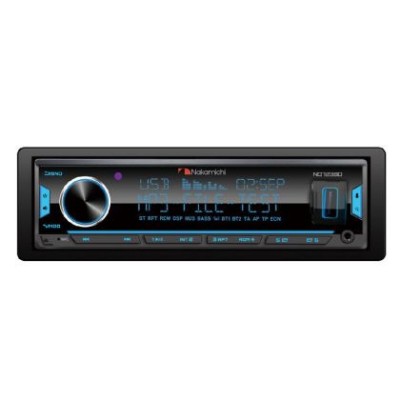 Receiver Nakamichi 1DIN cu USB si bluetooth DSP Multi-Color, fata detasabila, 4X50W max, 3preout 4V , iesire optica, App control(Android, IOS) CarStor foto
