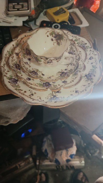 Antique Trio Plus A Tort Plate~C1921 Englezesc