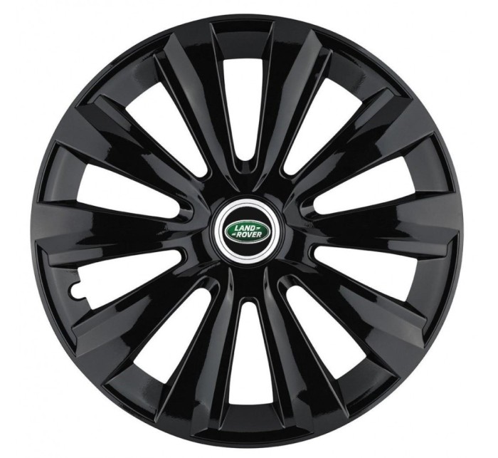 Set 4 Capace Roti Autohelix MSA&reg;, potrivite jantelor de R15, pentru Land Rover, model delta negru