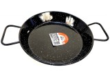 Tigaie din otel emailat vitrificat, paella valenciana fructe de mare, diametru 24 cm, 2 manere, 1 portie, Garcima, GRC20224