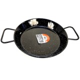 Tigaie din otel emailat vitrificat, paella valenciana fructe de mare, diametru 24 cm, 2 manere, 1 portie, Garcima, GRC20224