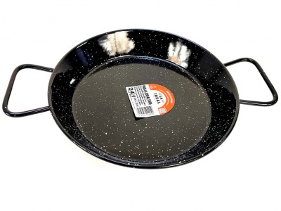 Tigaie din otel emailat vitrificat, paella valenciana fructe de mare, diametru 24 cm, 2 manere, 1 portie, Garcima, GRC20224 foto