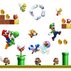 Sticker decorativ cu Mario, 110 cm, 1112STK