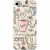 Husa silicon pentru Apple Iphone 5c, Coffe And Donuts