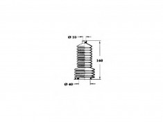 Burduf caseta directie Renault Safrane 1 si Safrane 2 1992-2000 , inaltime 160mm diametru 10mm/40mm foto