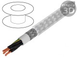 Cablu ecranat BiT 500 CY 18G1mm2 cu tresă de cupru cositorit