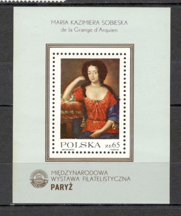 Polonia.1982 Expozitia filatelica PHILEXFRANCE:Pictura-Bl. MP.153
