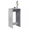 Gossi masa bar, gri beton, 51x50x103,5 cm, lemn prelucrat