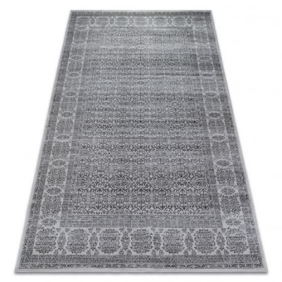 Covor Nobis 84302 argintiu si antracit - Cadru, 160x230 cm foto