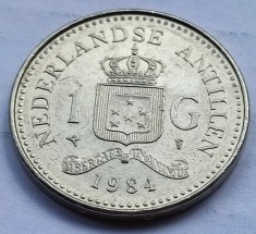 300. Moneda Antilele Olandeze 1 gulden 1984
