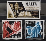 BC579, Malta 1967, serie aniversara ST,Peter si Paul