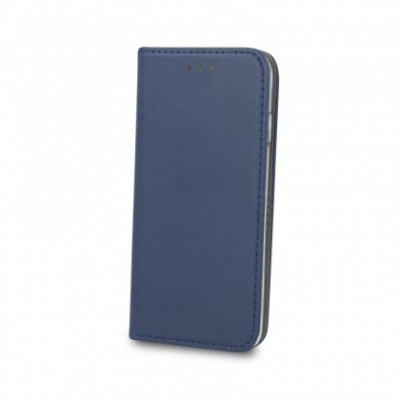 Husa Flip Carte / Stand Samsung M215 Galaxy M21, inchidere magnetica Blue foto