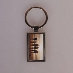 Breloc metal personalizat dreptunghi 02