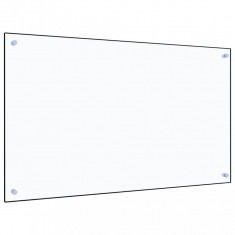 Panou antistropi bucătărie transparent 100x60cm sticlă securiz.