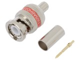 Mufă BNC Tată Crimpată RG59 75&Omega; Aurită