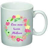 Cana alba personalizata "Cea mai buna matusa", INOVATIX&reg;. 330ml