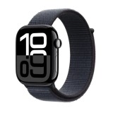 Curea textila smartwatch, THD, compatibila Apple Watch 46 mm seria 10, albastru cerneala