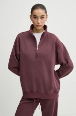 Abercrombie &amp; Fitch bluza femei, culoarea violet, neted, KI152-4239